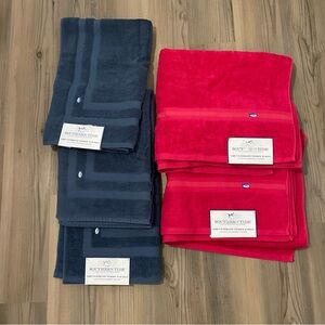 5 PC Southern Tide Bath Towel &  Tub Mat Set NEW